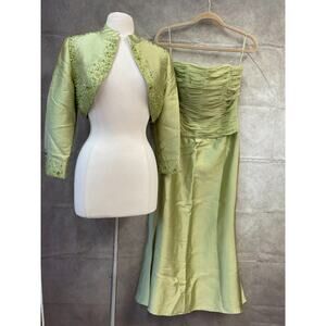 Set of 2 pcs - Jovani Bolero Blazer Size 10 & Spaghetti Strap Dress